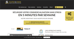 Desktop Screenshot of pilotersaferme.com